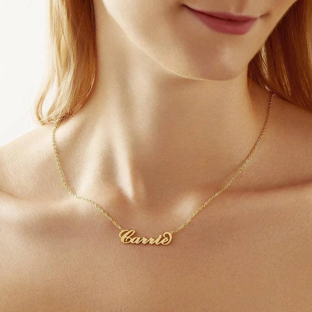 Custom Name Necklace with Real Rose Bear Gift box Rose Shaped Necklace Gift Box Jewellery Gift Box
