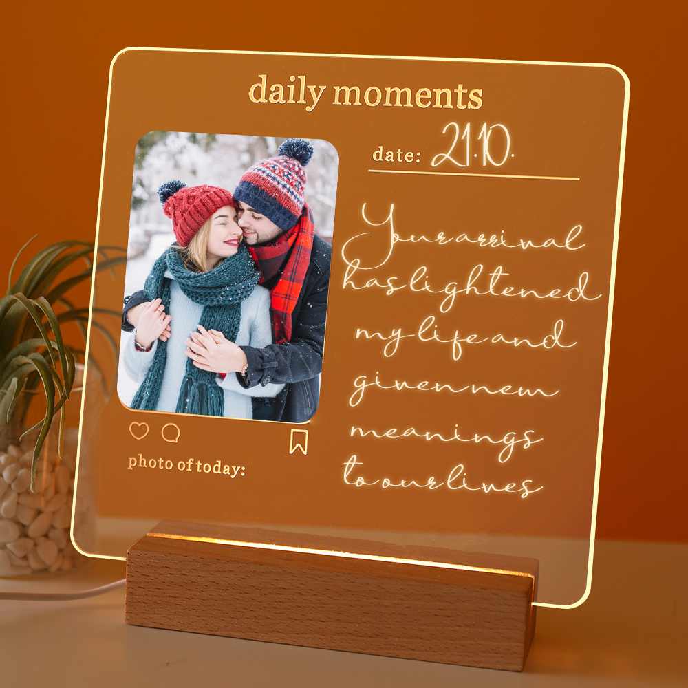 Acrylic Note Board Erasable Message Board Home Night Light Bedside Reminder Desktop Writing Board With Free Marker Pen