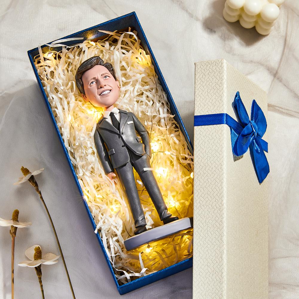 The Man On The Toilet Custom Bobblehead With Engraved Text