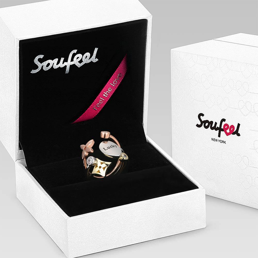 Personalized Promise Ring with Engraving Silver