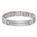 Engraved Bracelet Men's Bracelet Name Bracelet Custom Your Text Gifts for Him
