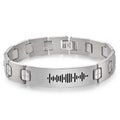 Custom Scannable Music Code Man's Bracelet Music Gift