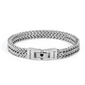 Personalized Men's Stainless Steel Interlocking Bracelet with Engraved Names Bracelet Gift for Him