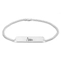 Men's Bracelet Custom  Chain Bracelet with Individual Name Engraving Gift Partner Bracelet