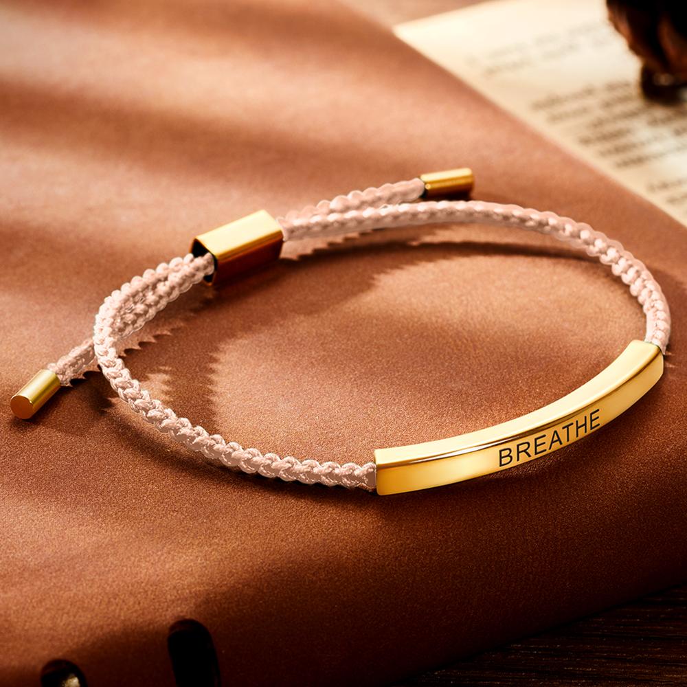 Personalized Sailing Braid Rope Bracelet Gift For Anniversary