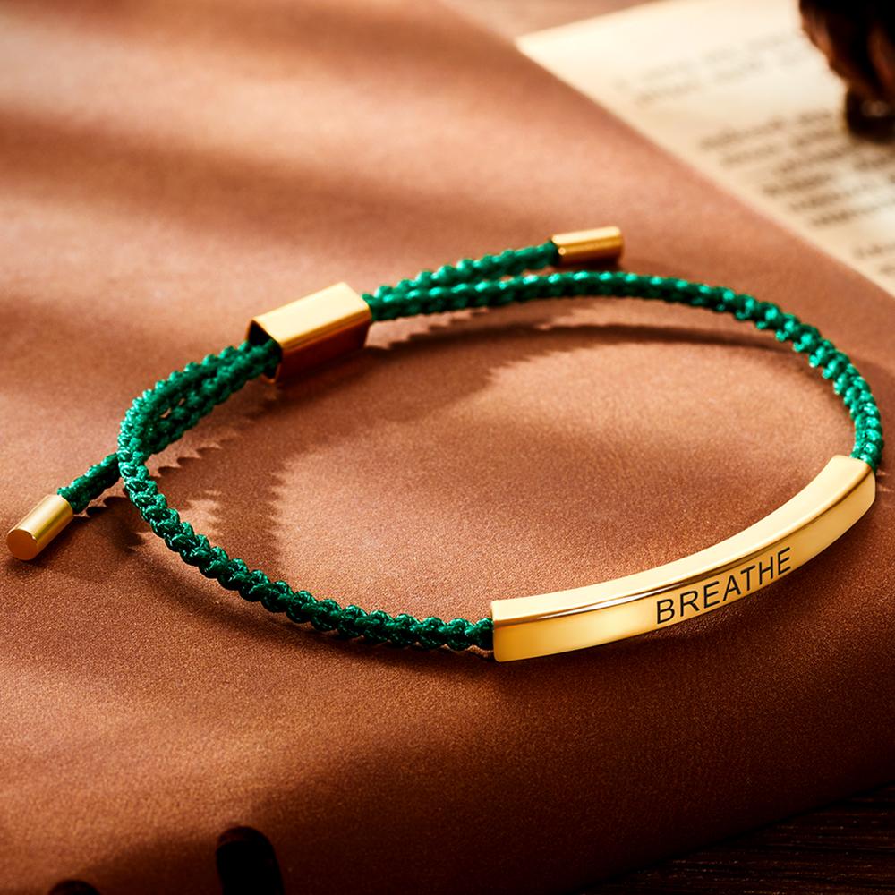Personalized Sailing Braid Rope Bracelet Gift For Anniversary