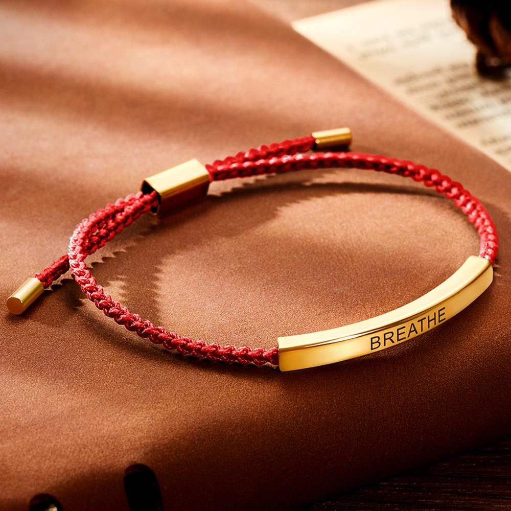Personalized Sailing Braid Rope Bracelet Gift For Anniversary