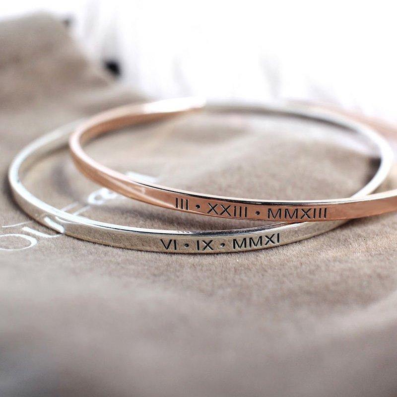 Engraved Bangle Silver