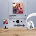 Scannable Music Code Music Plaque & A Same Custom Music Code Keychain Surprise Gift for Your Lover