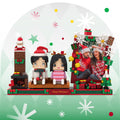 Fully Body Customizable 2 People Custom Portrait Block Merry Christmas Gift for Lover