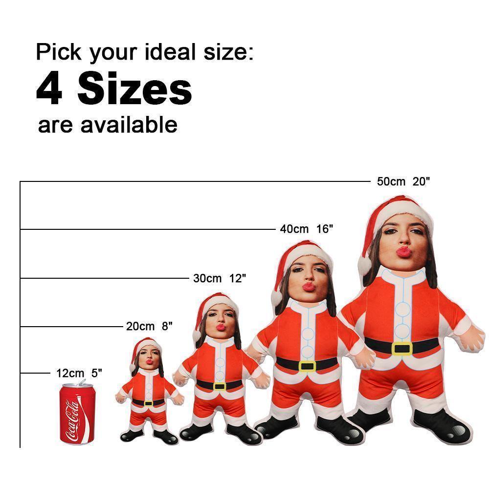 Valentine's Day Gift Custom Face Pillow, Couple Snuggling Together Face Doll, the Best Gift for Lover