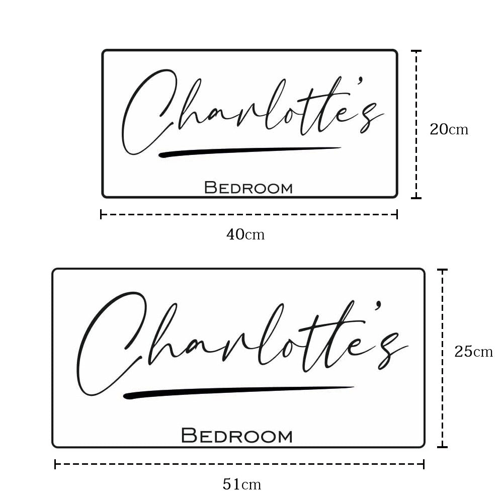 Personalised Name Mirror Sign Custom LED illuminated Light-Up Bedroom Sign Gift For Kids