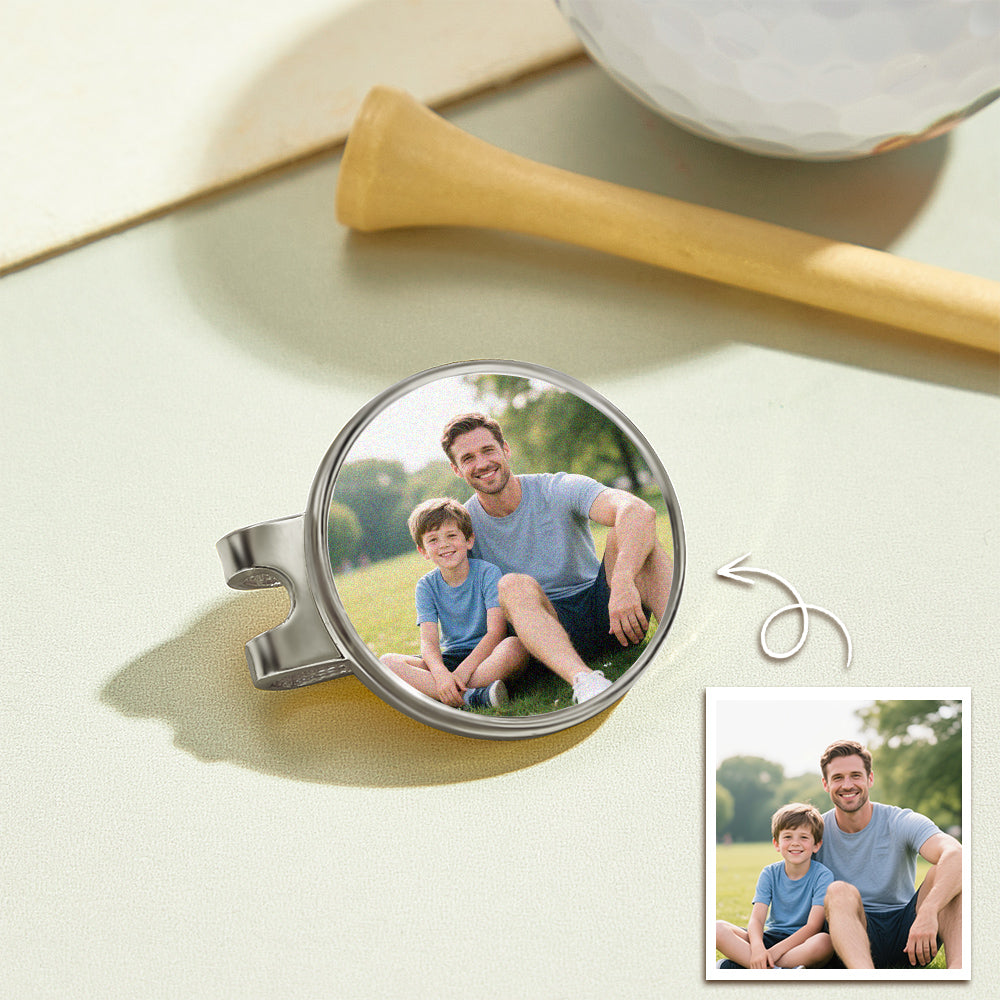 Photo Golf Marker, Golf Marker and Clip Set, Custom Golf Gifts For Her, Custom Golf Marker, Golfing Accessory, Personalized Golf Marker