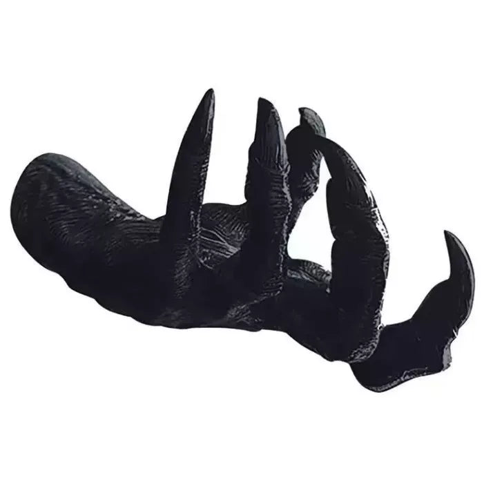 Halloween Witch's Demon Hand Wall Mounted Jewelry Holder Gothic Devil Claw Necklace Organizer Spooky Hanging Decor Wall Statue for Home & Halloween