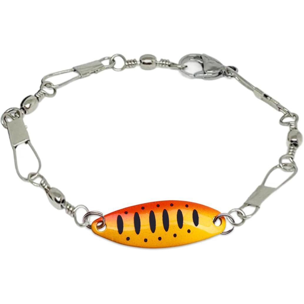 Fishing Lure Bracelet Handmade Fish Hook Swivel Bracelet Rustic Angler Jewelry Gift for Fishing Lovers