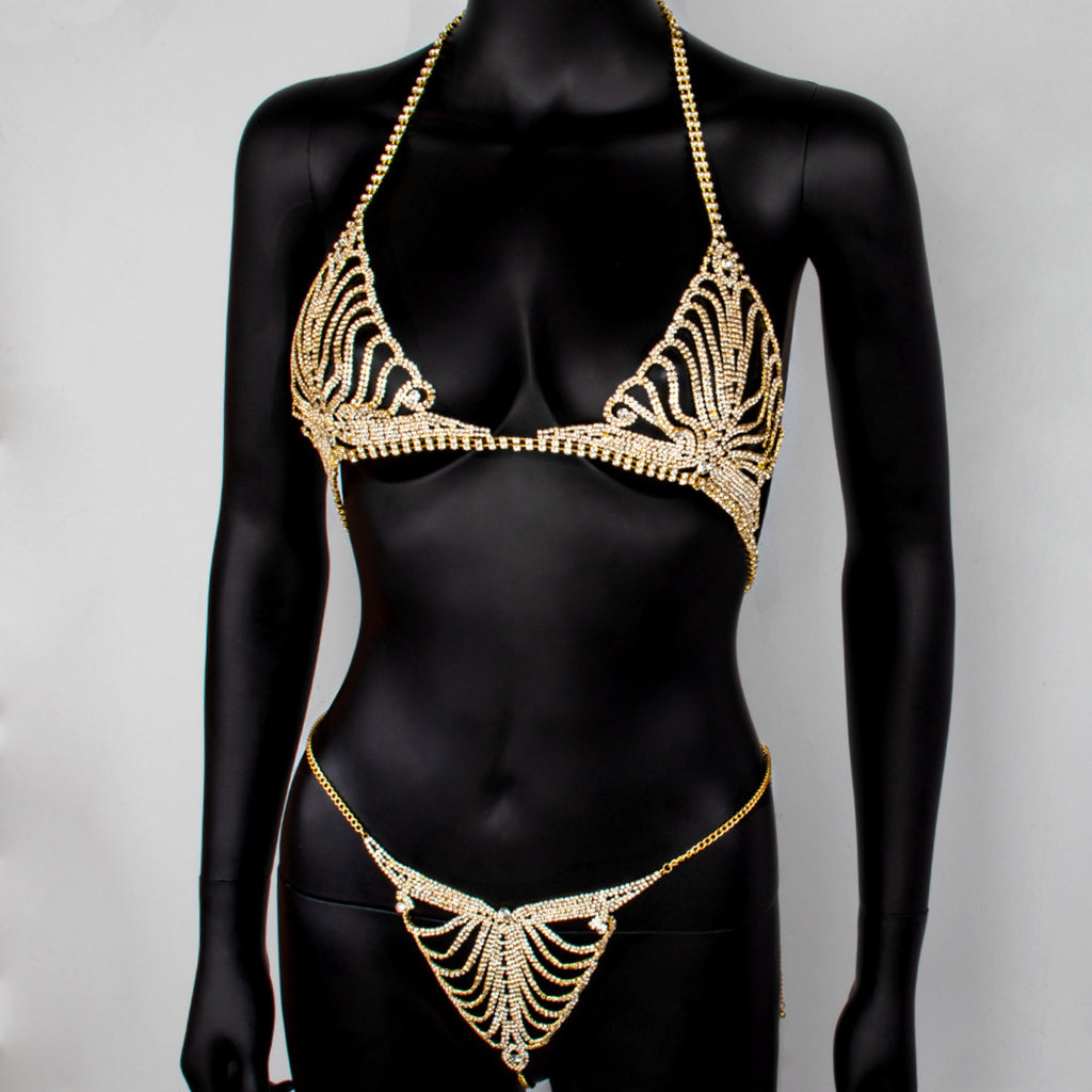 Diamond Bra Set Ultimate Sparkle & Chain Set