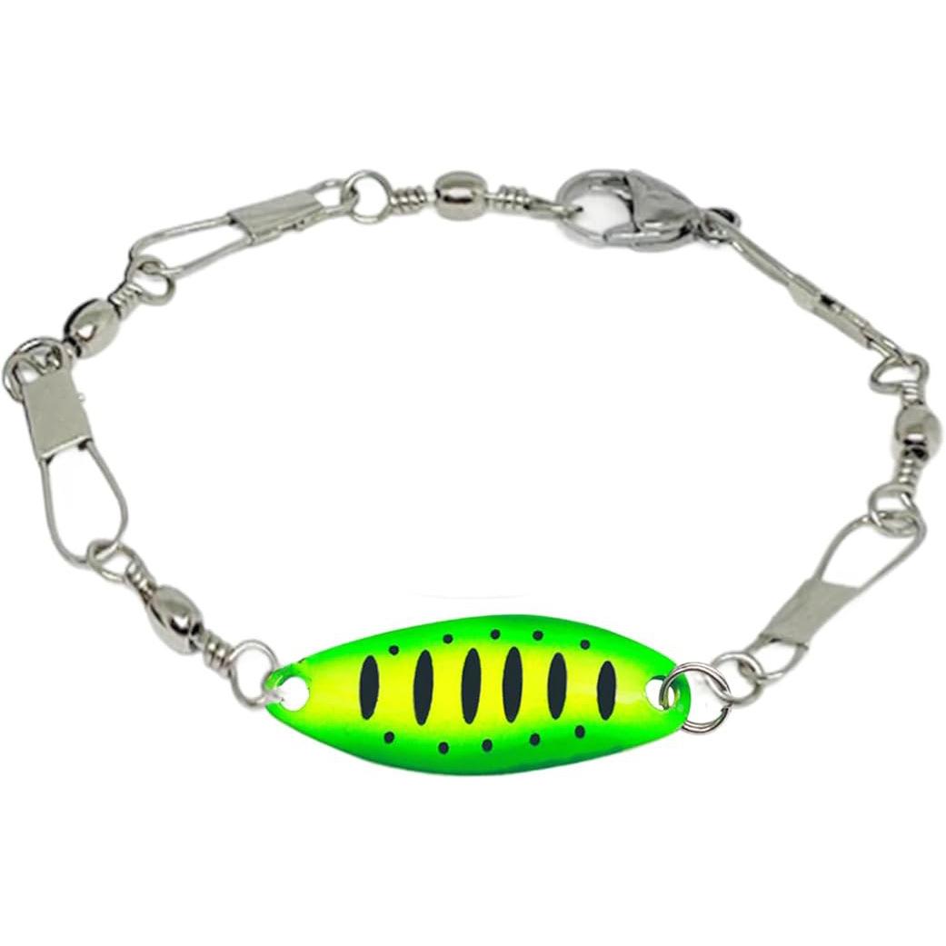 Fishing Lure Bracelet Handmade Fish Hook Swivel Bracelet Rustic Angler Jewelry Gift for Fishing Lovers