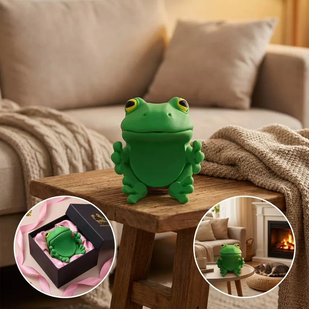 Cute 3D Printed Frog Can Lid Cover Portable Reversible Beverage Can Dustproof Cover Reusable Spill-Proof Cap Fun Soda Can Protector for Standard Cans