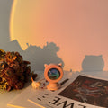 Sunset Projector Lamp Christmas Gifts Rainbow Sunset Lamp Decor for Bedroom Aura Glow Lights for Taking Photos