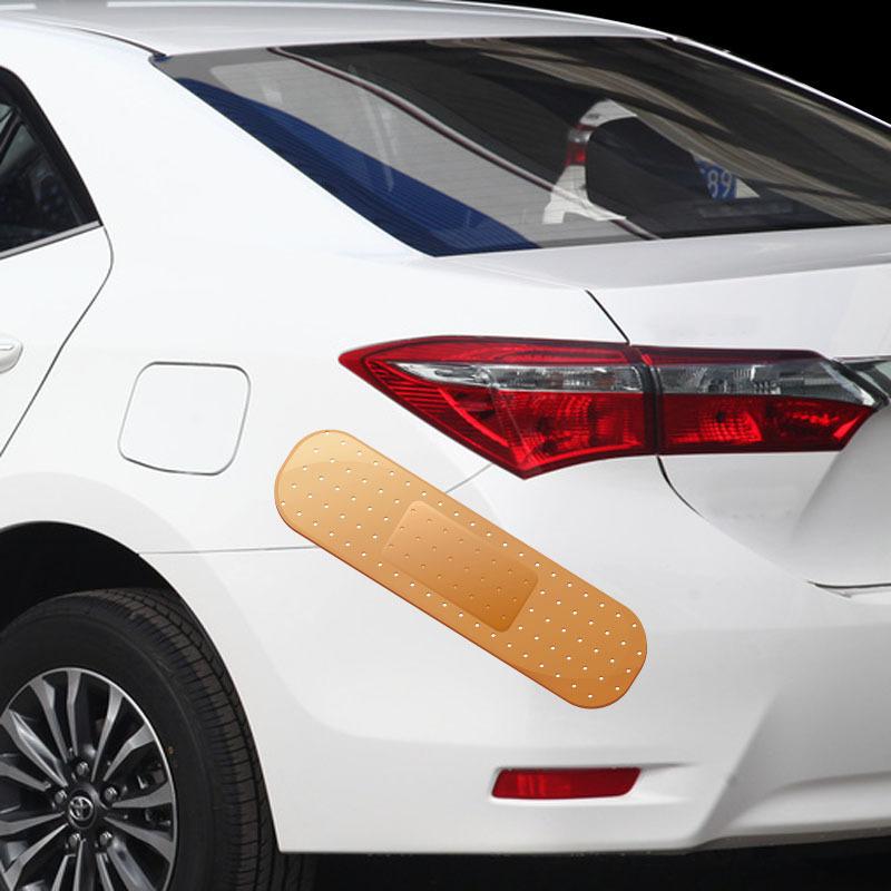 Funny Band-Aid Car Sticker Novelty Bandage Bumper Decal Scratch & Dent Cover Up Sticker Universal Auto Exterior Decal for Cars Trucks RVs Motorcycles