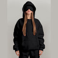 Multicolor Unisex Pullover Hoodie with Built-In Eye Mask,  Personalized Airmode Hoodie, Cozy Travel Sleep Mask Sweatshirt