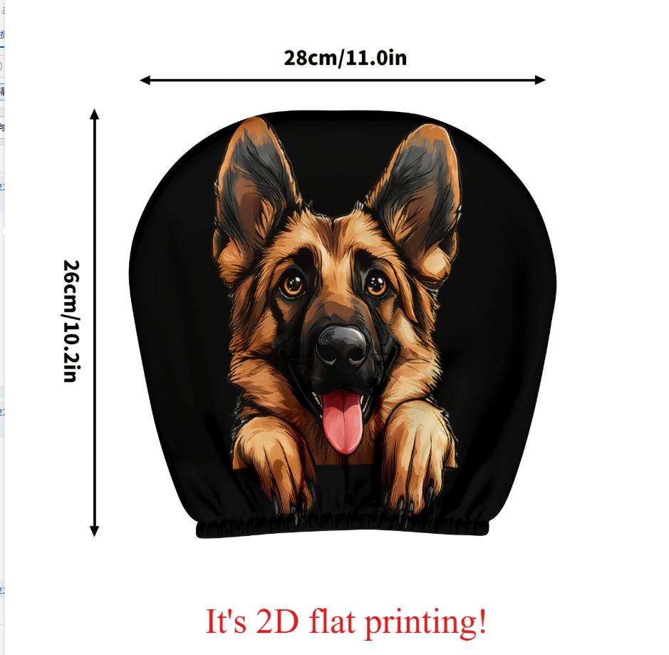Custom Photo Car Headrest Covers Elastic Universal Fit Novelty Graphic Car Seat Headrest Protector Personalized Funny Auto Interior Accessories
