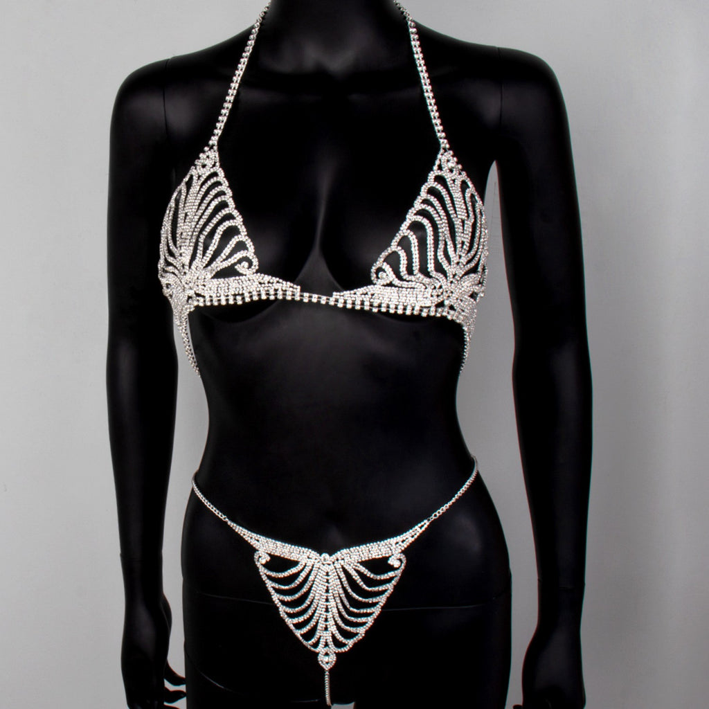 Diamond Bra Set Ultimate Sparkle & Chain Set
