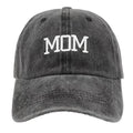 Vintage Washed Cotton DAD MOM Embroidered Baseball Cap Distressed Low Profile Dad Hat Adjustable Matching Couple Sun Hat Gift for New Parents