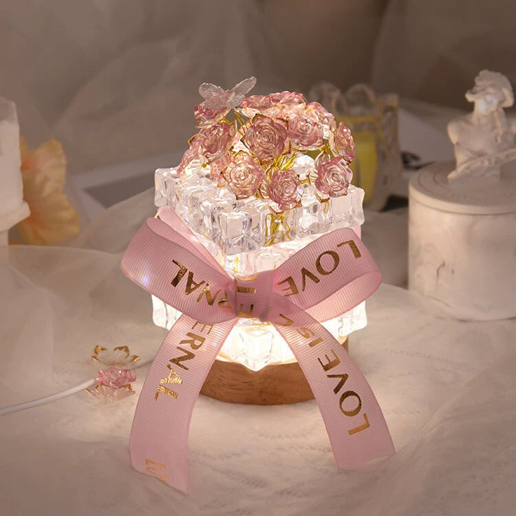 DIY Ice Rose Night Light For Mom Mother's Day Gift Material Pack