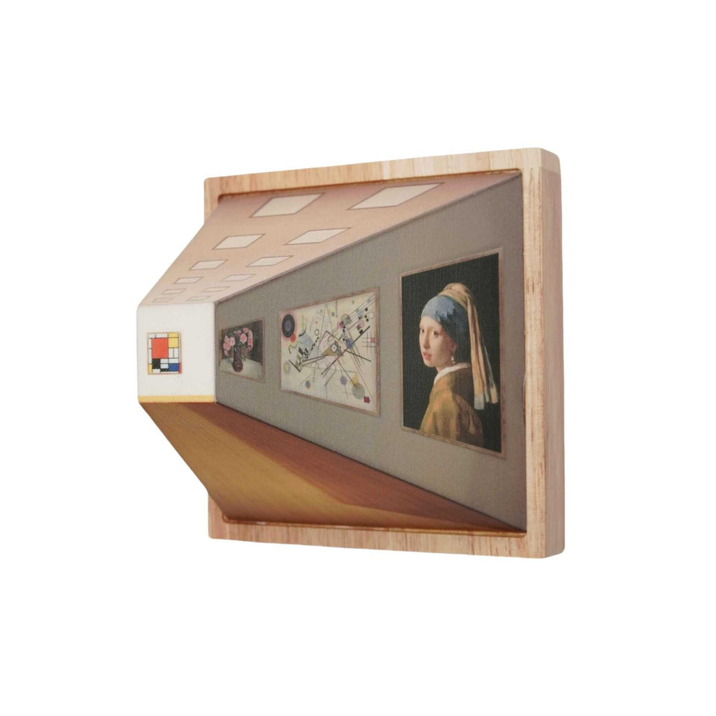 3d Naked Eye Vision Night Light Wall Lamp Living Room Home Creative Wooden No-Punch Wall Hanging Light