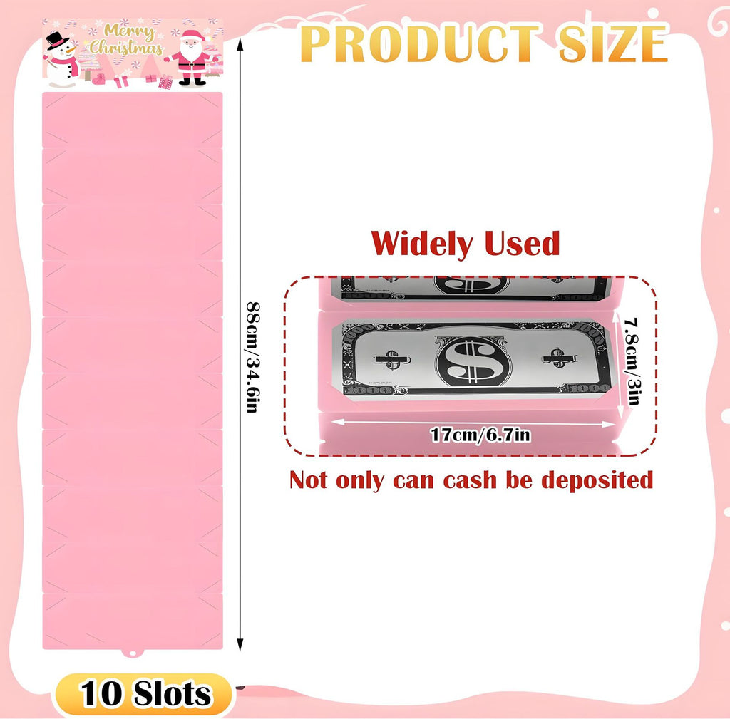Christmas Money Box – Santa Dollar Surprise Gift Box for Holiday Party & Cash Gift Exchange