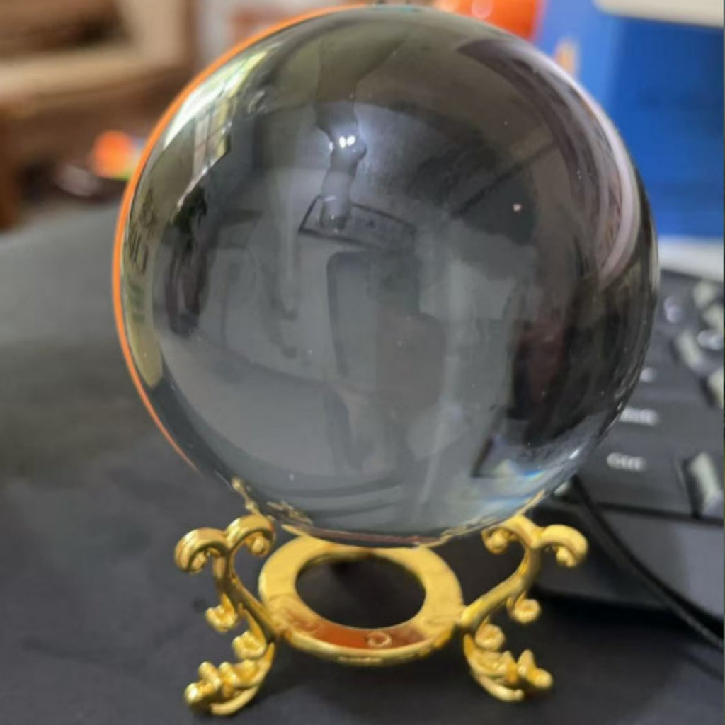2.7inch Crystal Ball with Electronic Display DIY Video Import Possible Unique Gift for Home & Office Light-Up Sphere Anniversary Gift