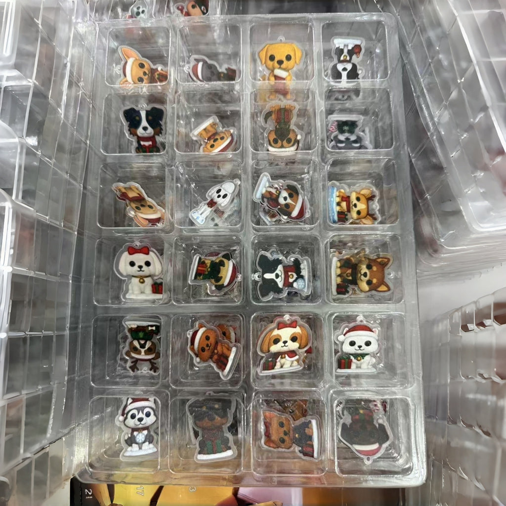 Dog Acrylic Ornament Advent Calendar Christmas Blind Box Christmas Tree Ornaments