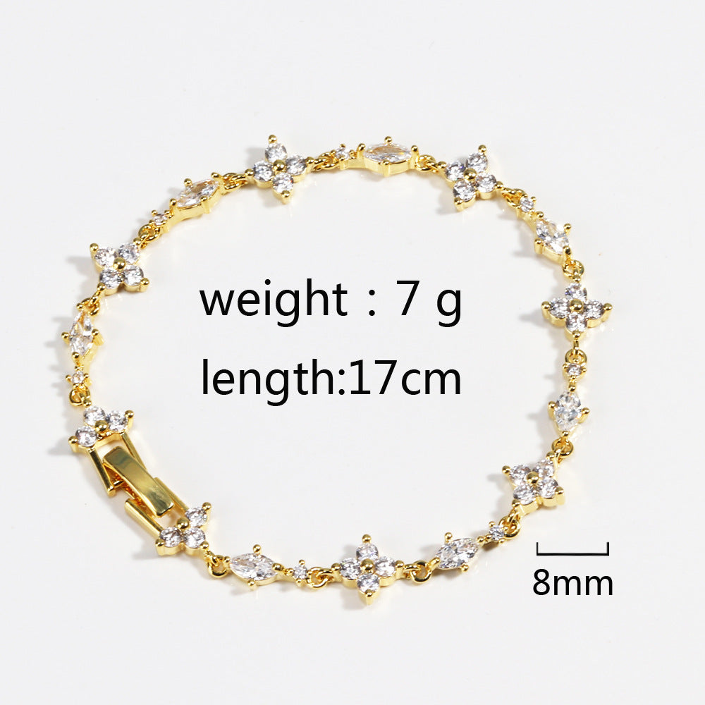 Diamond Bracelet Women's Purple Diamond Jewelry The Best Christmas Gift For Girlfriend