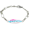 Fishing Lure Bracelet Handmade Fish Hook Swivel Bracelet Rustic Angler Jewelry Gift for Fishing Lovers