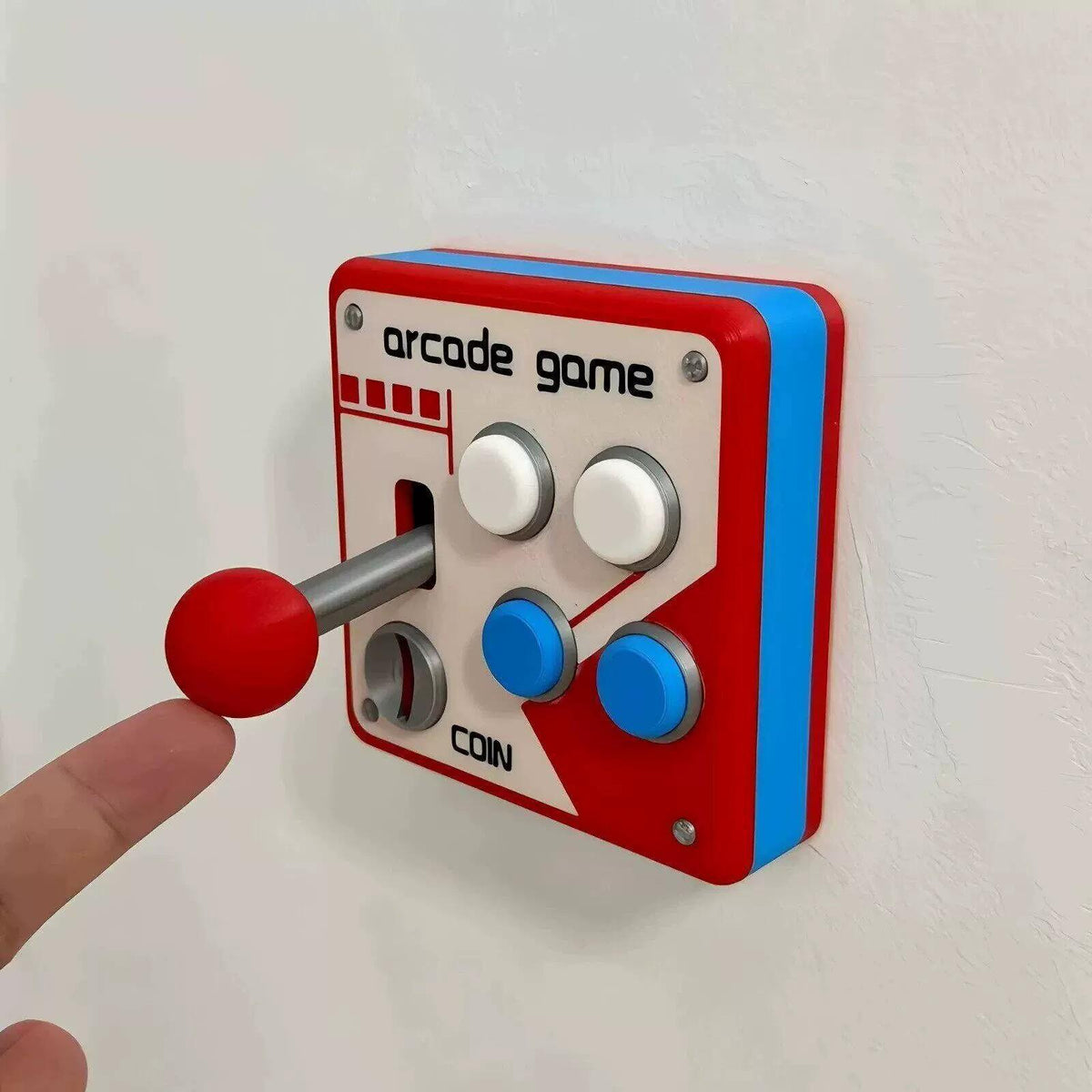 3D Printed Retro Arcade Controller Inspired Switch Cover Decor for Family