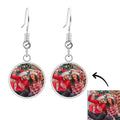 Photo Earrings Drop Earrings Two Photos Unique Christmas Gifts For Her