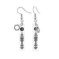 Custom Spotify Code Earrings With Pentagon Pendant