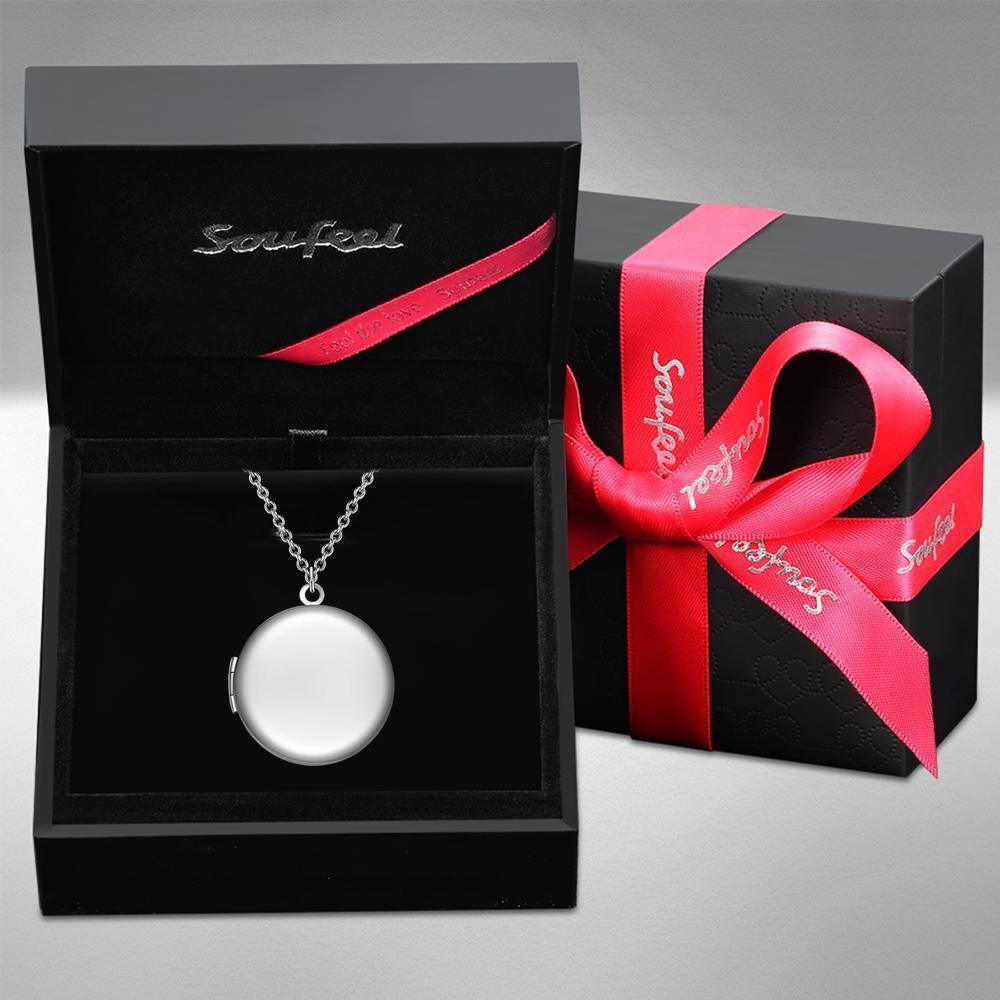 Photo Necklace With Two Pictures Silver Color Chain Gifts Ideas Gifts For Mom
