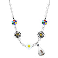 Custom Projection Neckalce Daisy Smile Funny Colorful Gift