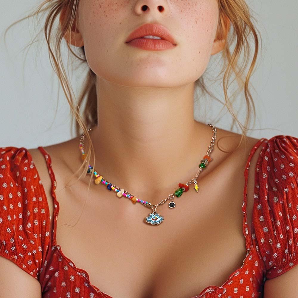 Custom Projection Necklace Funny Colorful Love Gift for Her