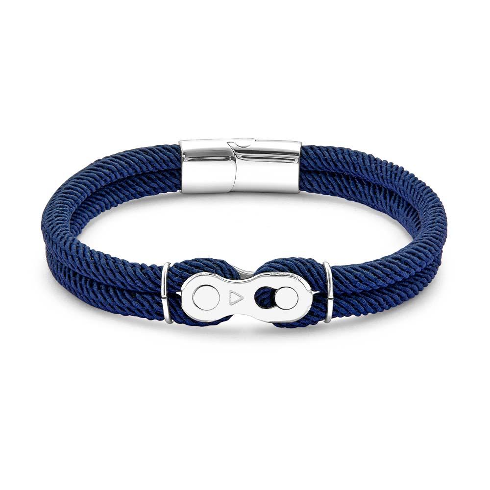 Custom Text and Photo Bracelet Personalized Stylish Hand Strap Bracelet For Men