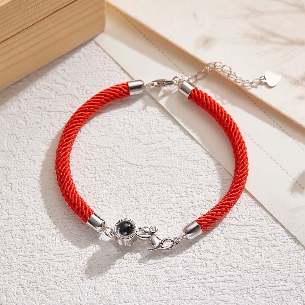 Custom Photo Projection Bracelet Cute Little Mouse