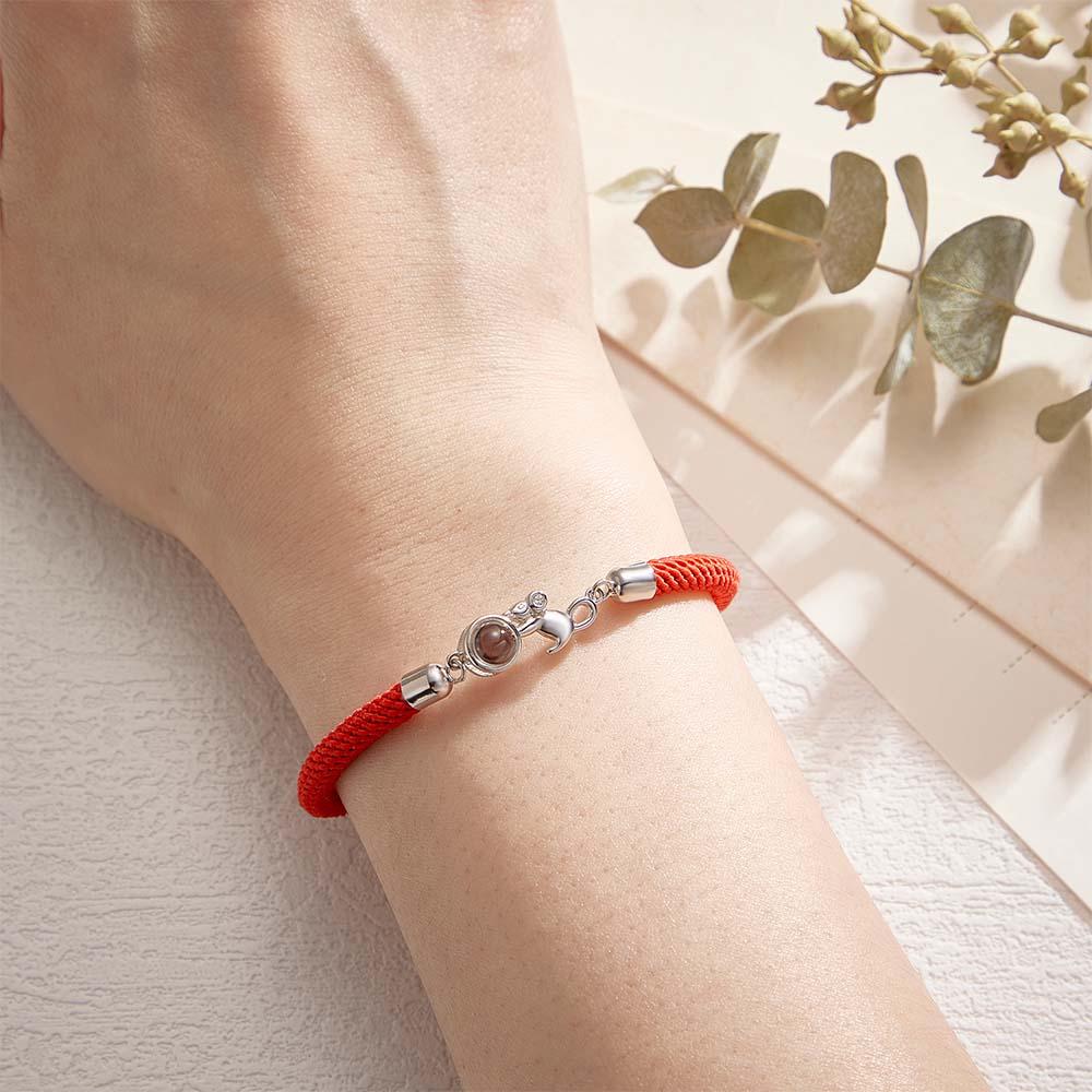Custom Photo Projection Bracelet Cute Little Mouse