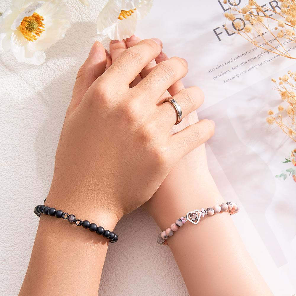 Custom Projection Bracelet Unique Romantic Couple Gift