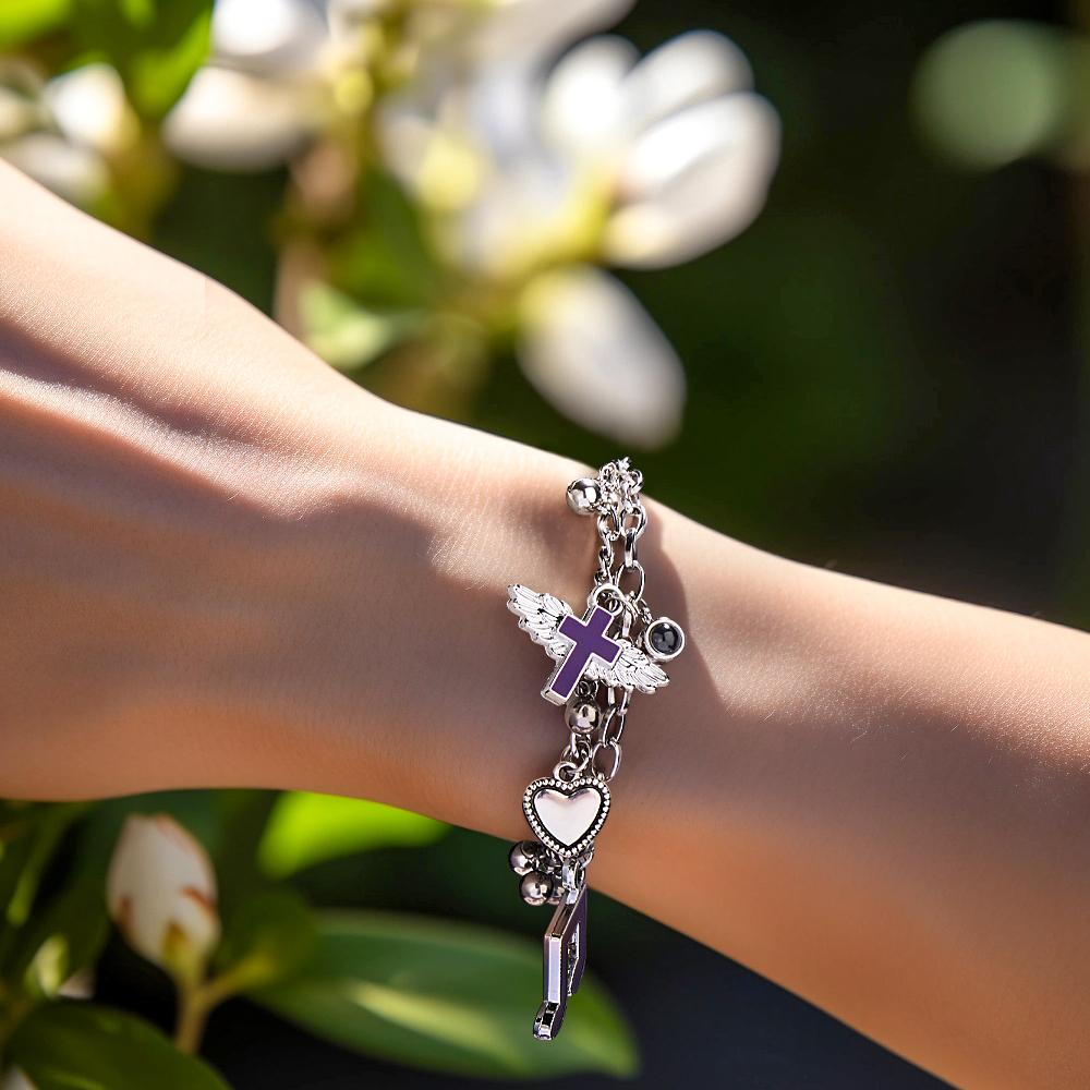 Custom Projection Bracelet Y2K Creative Metal Gift for Her