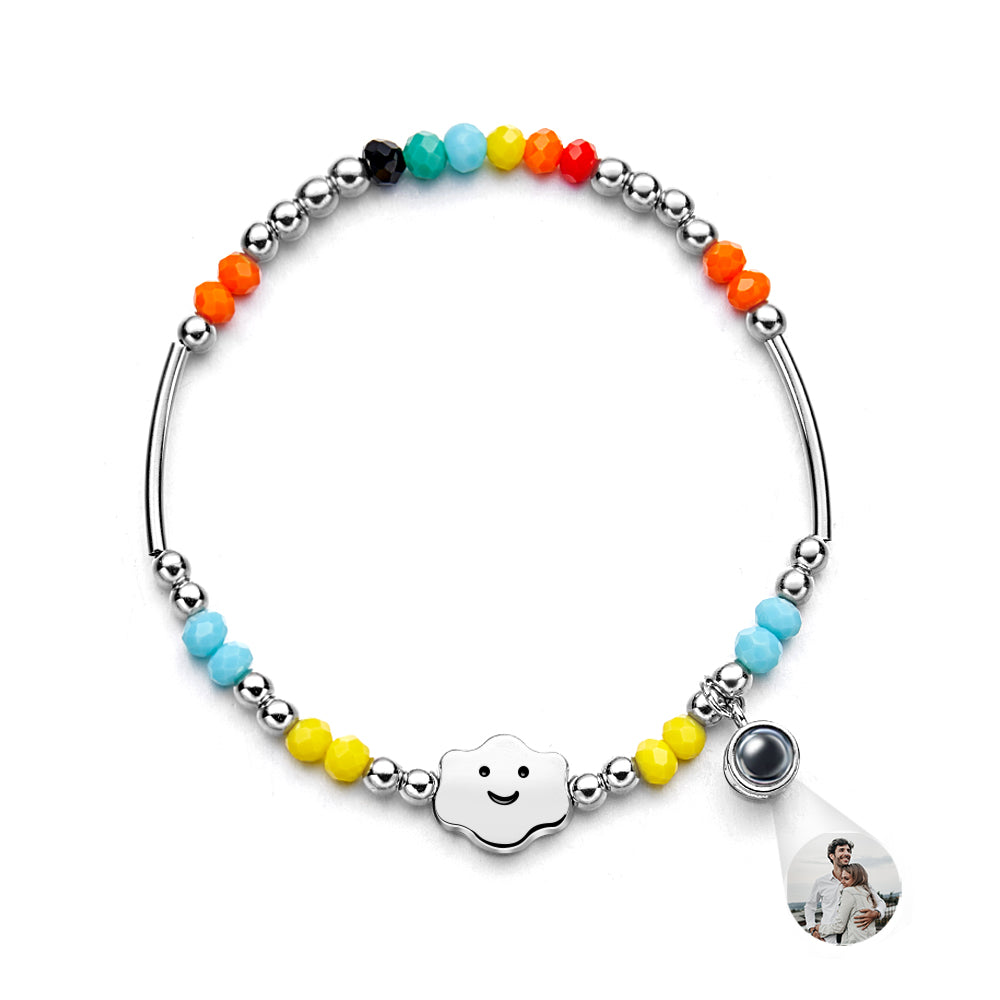 Custom Projection Bracelet Rainbow Colorful Gift for Her