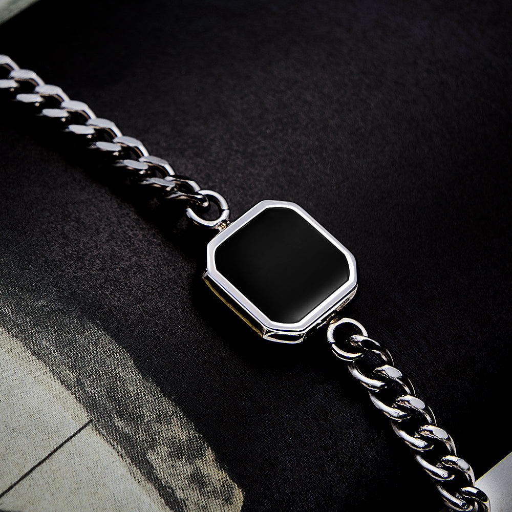 Personalized Temperature-Sensitive Photo Bracelet Magic Photo Men's Bracelet Which Changes Color With Temperature Best Gift For Him