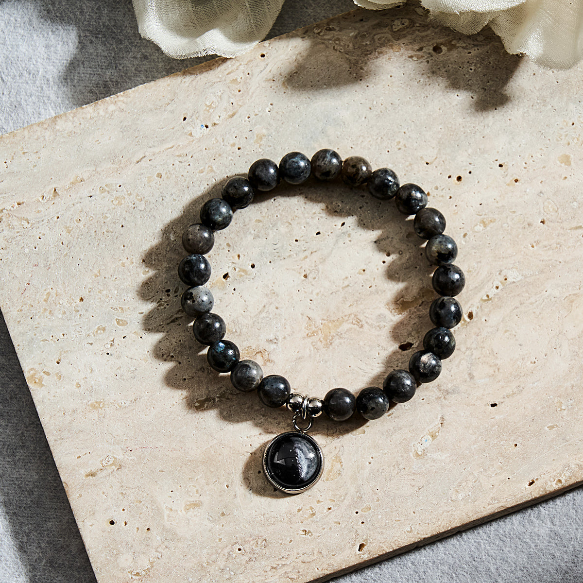 Custom Moon Phase Beads Bracelet Luminous Bracelet Gift for Her