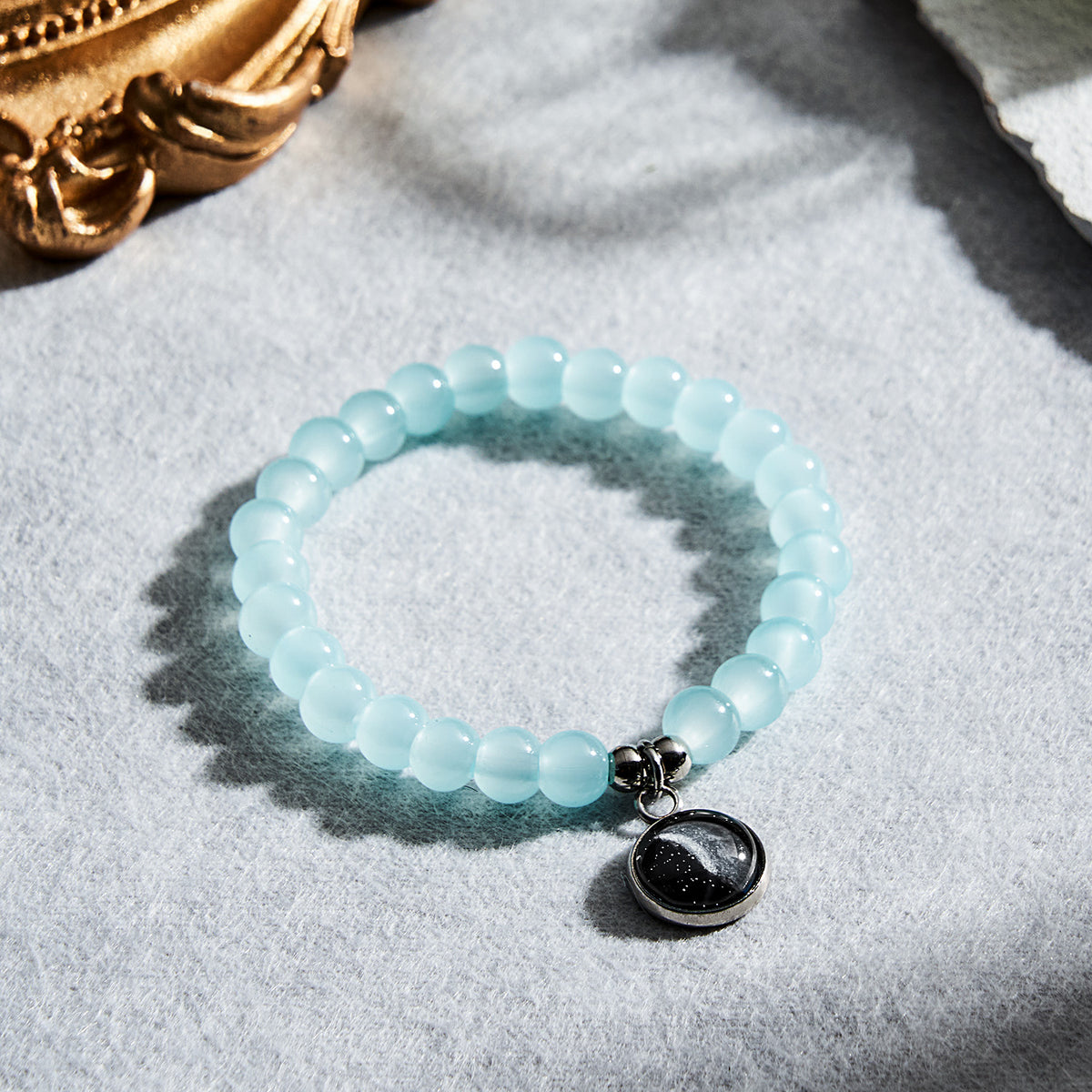 Custom Moon Phase Beads Bracelet Luminous Bracelet Gift for Her